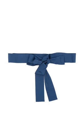 Sara Roka grosgrain-ribbon bow belt - Blue