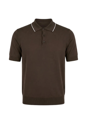 Peserico cotton-tricot polo shirt - Brown