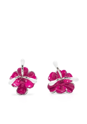 Marni flower-motif stud earrings - Silver
