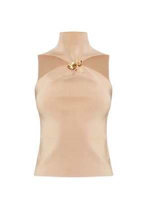 Cult Gaia Katherine mock-neck top - Neutrals