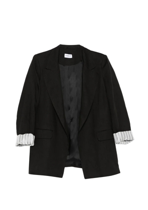 Marella Sauna linen peak-lapel blazer - Black