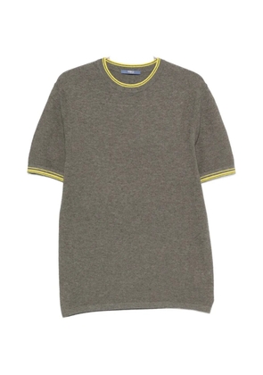 People Of Shibuya contrast-trim T-shirt - Grey