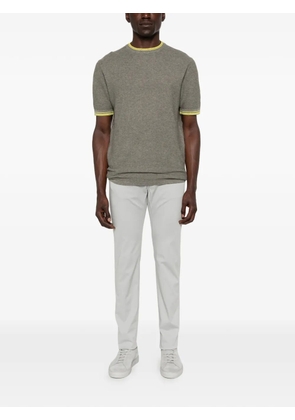 People Of Shibuya contrast-trim T-shirt - Grey