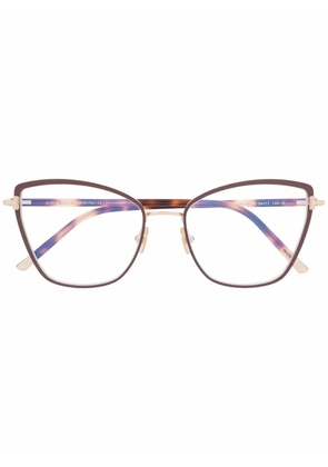TOM FORD Eyewear tortoiseshell cat-eye glasses - Brown