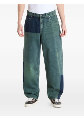 dime patchwork distressed jeans - Blue