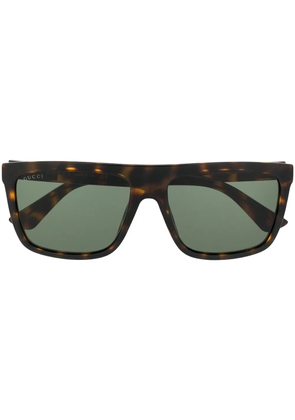 Gucci Eyewear oversized square-frame sunglasses - Brown