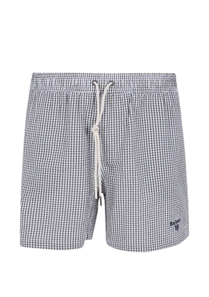 Barbour gingham seersucker swim shorts - Green