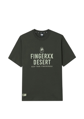 FINGERCROXX graphic-print T-shirt - Grey