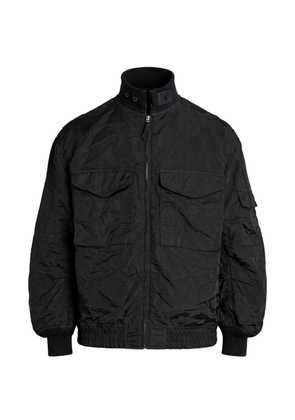 Comme des Garçons Homme crinkled-finish utility jacket - Black