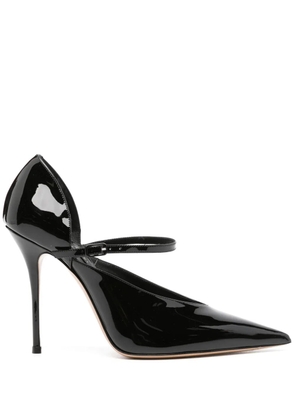 Casadei 100mm Scarlet Jolly leather pumps - Black