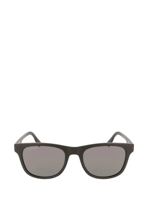 Lacoste matte-finish rectangle-frame sunglasses - Black