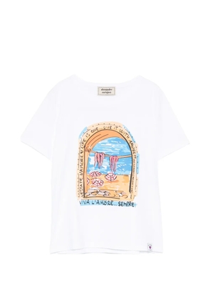 alessandro enriquez cotton T-shirt - White