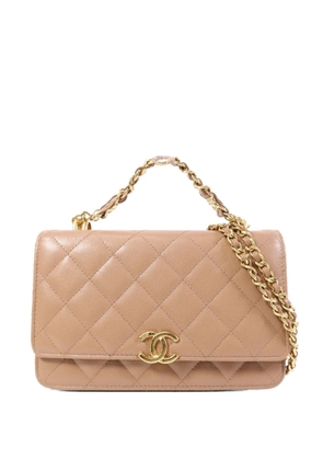 CHANEL Pre-Owned Wallet On Chain quilted crossbody bag - Neutrals