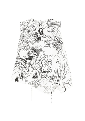 JNBY waist-defining floral top - White