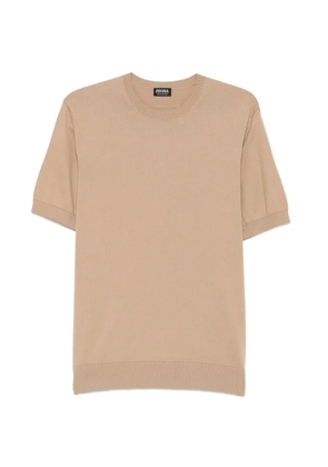 Zegna fine-knit cotton T-shirt - Neutrals