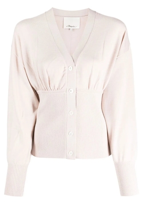 3.1 Phillip Lim Ruffle-Seamed wool cardigan - Pink