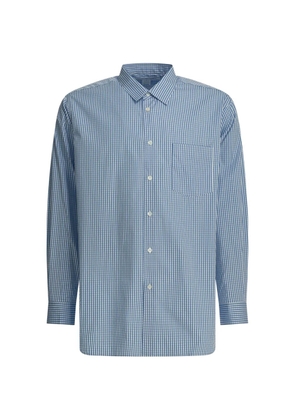 Comme Des Garçons checked shirt - Blue