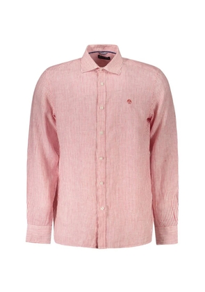 North Sails striped linen shirt - Pink