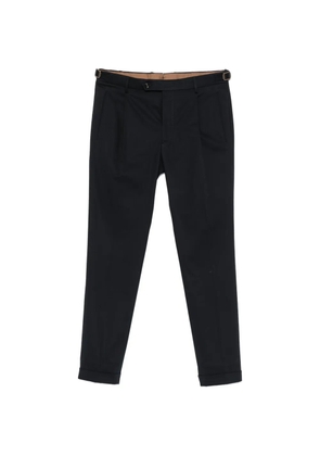 Berwich Retrolong pleated side-buckle trousers - Blue
