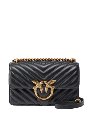 PINKO Love Bag One chevron-quilted shoulder bag - Black