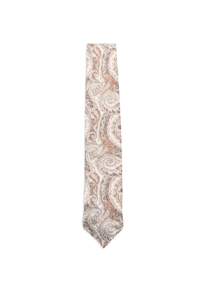 Dell'oglio Martin paisley-pattern tie - Neutrals