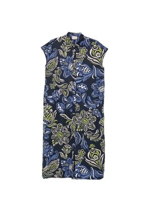 Marella floral-print midi dress - Blue