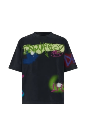 DSQUARED2 graffiti-print T-shirt - Black