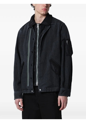 sacai zip-up jacket - Black