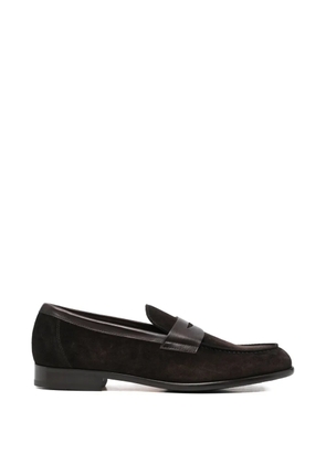 Doucal's suede penny loafers - Brown