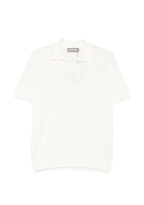 Canali polo-collar shirt - White