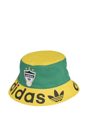 adidas logo-print bucket hat - Yellow