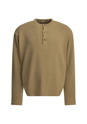A.PRESSE button-fastening silk sweater - Neutrals