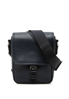 Prada Pre-Owned 2013-2026 Vitello Phenix Buckle Messenger Bag crossbody bag - Blue