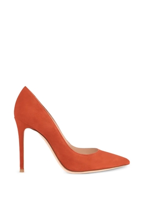 Gianvito Rossi GIANVITO pointed suede pumps - Orange