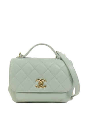 CHANEL Pre-Owned small CC quilted business affinity shoulder bag - Blue