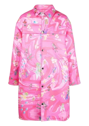 Liberal Youth Ministry patterne scuba coat - Pink