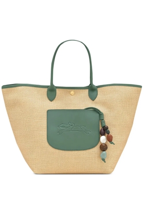 Longchamp Le Pliage woven shoulder bag - Neutrals
