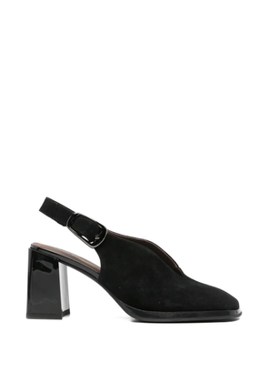 LINDA BAUMANN buckle-fastening slingback pumps - Black