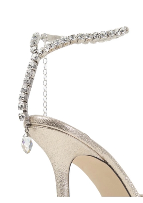 Jimmy Choo Saeda crystal-embellished pumps - Gold