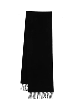 Mulberry cashmere fringed scarf - Black