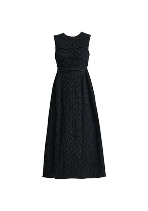 Cecilie Bahnsen DORINA cloqué-effect sleeveless dress - Black