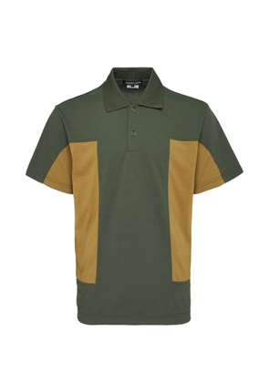Comme des Garçons Homme Deux colour-block buttoned polo shirt - Green