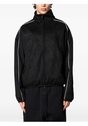 FEAR OF GOD ESSENTIALS piped faux-suede jacket - Black