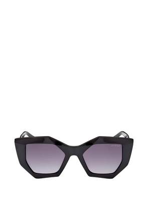 GUESS EYEWEAR geometric-frame sunglasses - Black