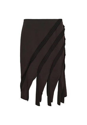 Club21 Collection Daisy panelled midi skirt - Black