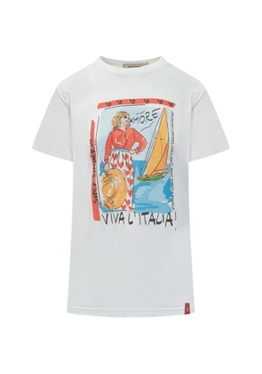 alessandro enriquez graphic-print T-shirt - White