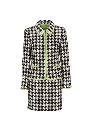Louis Feraud houndstooth-pattern skirt suit - Black