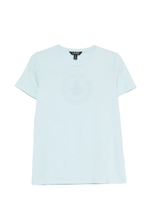Lauren Ralph Lauren logo-embroidered T-shirt - Blue