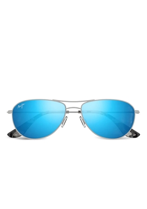 Maui Jim Baby Beach oval-frame sunglasses - Silver