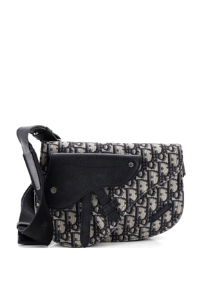 Christian Dior Pre-Owned Saddle Messenger Pouch Oblique Canvas crossbody bag - Black